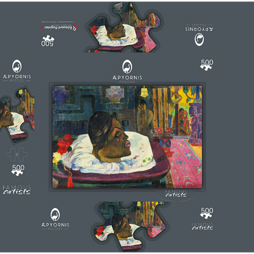 The Royal End (Arii Matamoe) 1892 by Paul Gauguin 500 Jigsaw Puzzle box 3D Modell