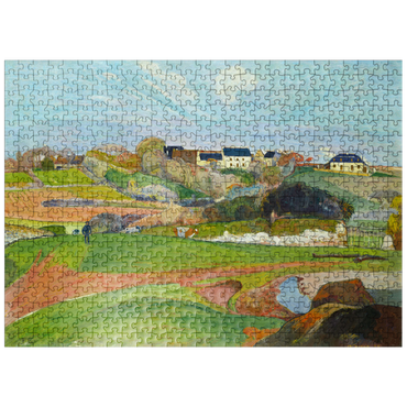puzzleplate Landscape at Le Pouldu 1890 by Paul Gauguin 500 Jigsaw Puzzle