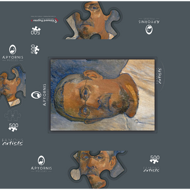 Paul Gauguins Self-Portrait 1903 500 Jigsaw Puzzle box 3D Modell