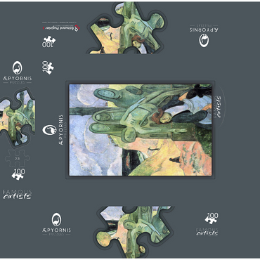 Paul Gauguins The Green Christ 1889 100 Jigsaw Puzzle box 3D Modell