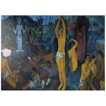 puzzleplate Paul Gauguin's Where Do We Come From? What Are We? Where Are We Going? (1897) 1000 Jigsaw Puzzle