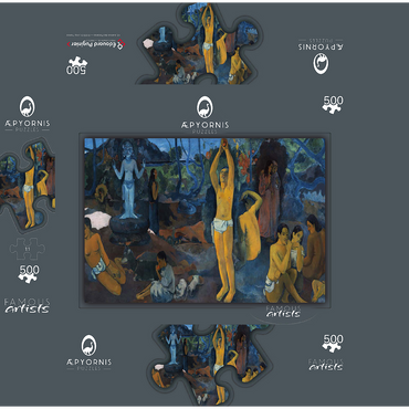 Paul Gauguins Where Do We Come From? What Are We? Where Are We Going? 1897 500 Jigsaw Puzzle box 3D Modell