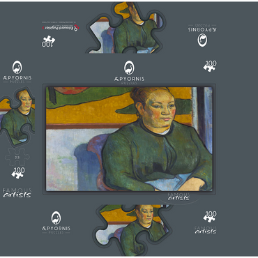 Paul Gauguins Madame Roulin 1888 100 Jigsaw Puzzle box 3D Modell