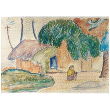 puzzleplate Tahitian Hat (ca. 1891-1893) by Paul Gauguin 1000 Jigsaw Puzzle