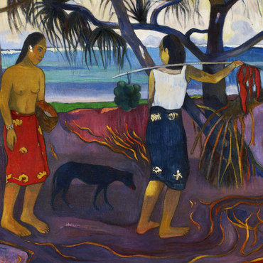 Paul Gauguin's I Raro Te Oviri (Under the Pandanus) (1891) 1000 Jigsaw Puzzle 3D Modell