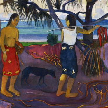 Paul Gauguins I (Raro Te Oviri) Under the Pandanus 1891 100 Jigsaw Puzzle 3D Modell