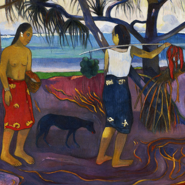 Paul Gauguins I (Raro Te Oviri) Under the Pandanus 1891 500 Jigsaw Puzzle 3D Modell