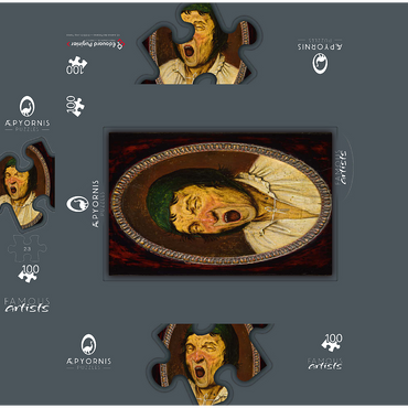 Yawning Man 1563 by Pieter Bruegel the Elder 100 Jigsaw Puzzle box 3D Modell