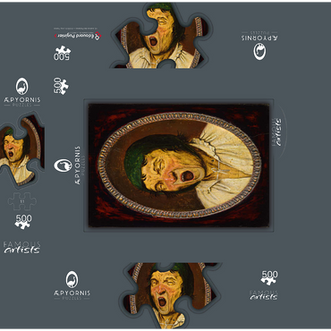 Yawning Man 1563 by Pieter Bruegel the Elder 500 Jigsaw Puzzle box 3D Modell