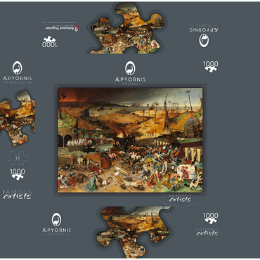 The Triumph of Death, 1563, by Pieter Bruegel the Elder 1000 Jigsaw Puzzle box 3D Modell
