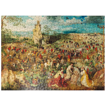 puzzleplate The Procession to Calvary 1564 by Pieter Bruegel the Elder 500 Jigsaw Puzzle