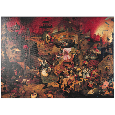 puzzleplate Dulle Griet (Mad Meg), 1564, by Pieter Bruegel the Elder 1000 Jigsaw Puzzle
