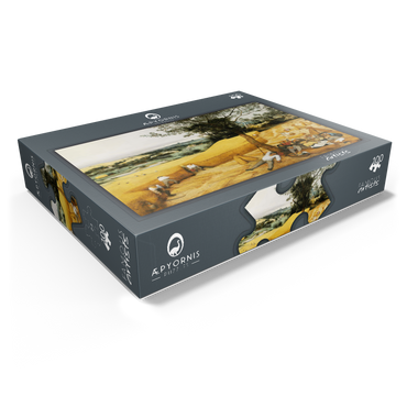 The Harvesters July-August 1565 by Pieter Bruegel the Elder 100 Jigsaw Puzzle box view1