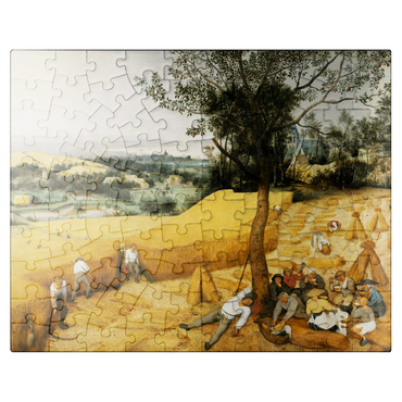 puzzleplate The Harvesters July-August 1565 by Pieter Bruegel the Elder 100 Jigsaw Puzzle
