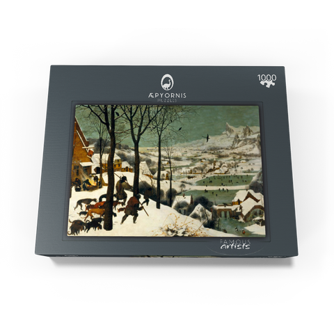 Hunters in the Snow, 1565, by Pieter Bruegel the Elder 1000 Jigsaw Puzzle box view1
