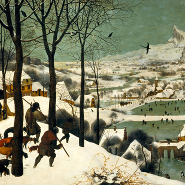 Hunters in the Snow, 1565, by Pieter Bruegel the Elder 1000 Jigsaw Puzzle 3D Modell