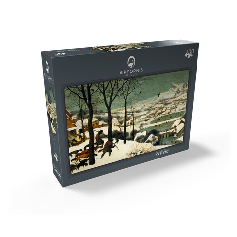Hunters in the Snow 1565 by Pieter Bruegel the Elder 100 Jigsaw Puzzle box view1