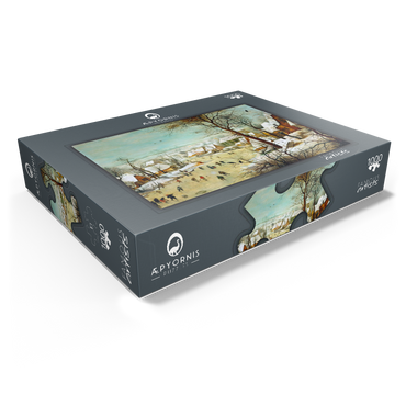 Winter Landscape with Skaters and a Bird Trap, 1565, by Pieter Bruegel the Elder 1000 Jigsaw Puzzle box view1