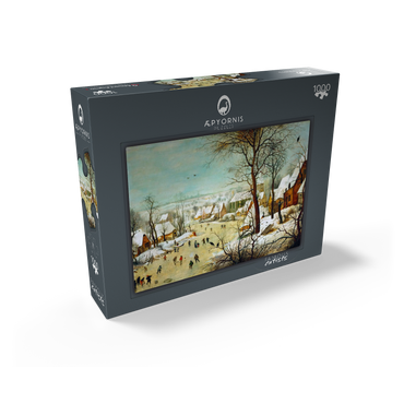 Winter Landscape with Skaters and a Bird Trap, 1565, by Pieter Bruegel the Elder 1000 Jigsaw Puzzle box view1