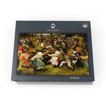 The Wedding Dance in the open air 1566 by Pieter Bruegel the Elder 100 Jigsaw Puzzle box view1