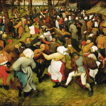 The Wedding Dance in the open air 1566 by Pieter Bruegel the Elder 100 Jigsaw Puzzle 3D Modell