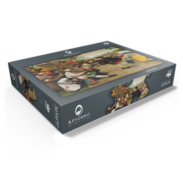 The Peasant Dance 1568 by Pieter Bruegel the Elder 100 Jigsaw Puzzle box view1