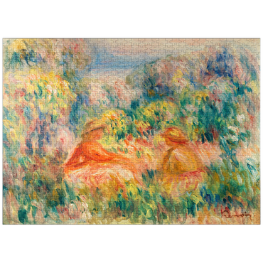 puzzleplate Two Women in a Landscape (Deux femmes dans un paysage) (1918) by Pierre-Auguste Renoir 1000 Jigsaw Puzzle