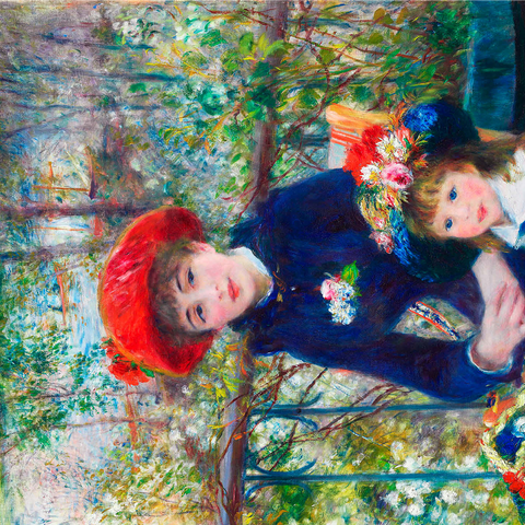 Two Sisters (On the Terrace) (1881) by Pierre-Auguste Renoir 1000 Jigsaw Puzzle 3D Modell
