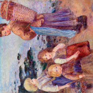 Mussel-Fishers at Berneval (Pêcheuses de moules à Berneval côte normand) 1879 by Pierre-Auguste Renoir 100 Jigsaw Puzzle 3D Modell