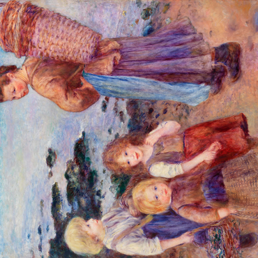 Mussel-Fishers at Berneval (Pêcheuses de moules à Berneval côte normand) 1879 by Pierre-Auguste Renoir 500 Jigsaw Puzzle 3D Modell