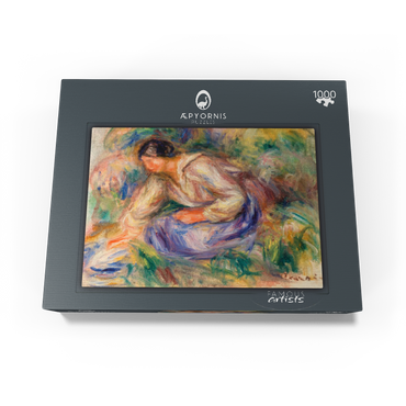 Woman in Blue Skirt (Femme en jupe bleue) (1917) by Pierre-Auguste Renoir 1000 Jigsaw Puzzle box view1