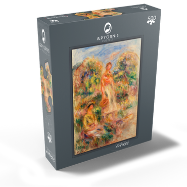 Standing Woman and Seated Woman in a Landscape Une femme debout et une femme assise dans un paysage 1919 by Pierre-Auguste Renoir 500 Jigsaw Puzzle box view1