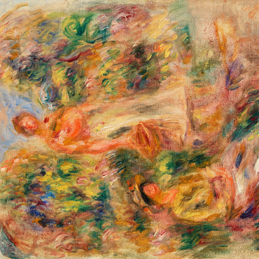 Standing Woman and Seated Woman in a Landscape Une femme debout et une femme assise dans un paysage 1919 by Pierre-Auguste Renoir 500 Jigsaw Puzzle 3D Modell