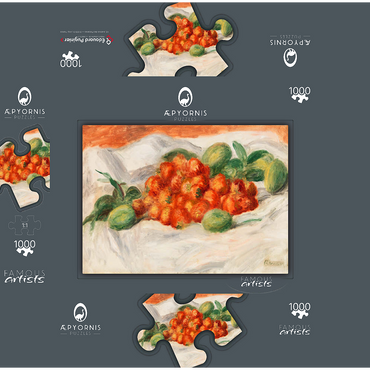 Strawberries and Almonds (Fraises et amandes) (1897) by Pierre-Auguste Renoir 1000 Jigsaw Puzzle box 3D Modell