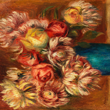 Flowers in a Green Vase (Fleurs dans un vase vert) 1912 by Pierre-Auguste Renoir 500 Jigsaw Puzzle 3D Modell