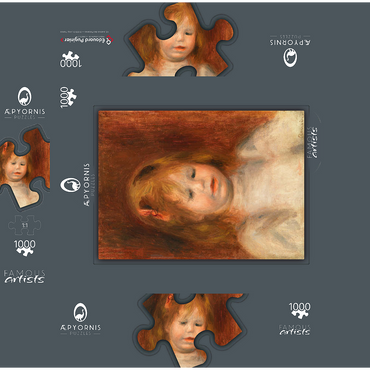 Portrait of Jean Renoir (Portrait de Jean Renoir) (1897) by Pierre-Auguste Renoir 1000 Jigsaw Puzzle box 3D Modell