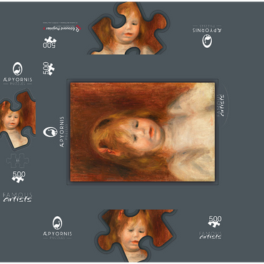 Portrait of Jean Renoir (Portrait de Jean Renoir) 1897 by Pierre-Auguste Renoir 500 Jigsaw Puzzle box 3D Modell