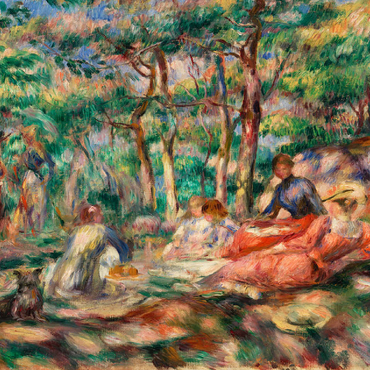 Picnic (Le Déjeuner sur lherbe) 1893 by Pierre-Auguste Renoir 100 Jigsaw Puzzle 3D Modell