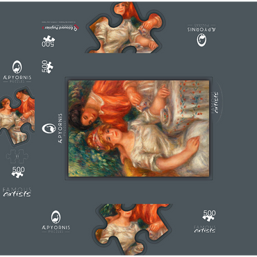 Tea Time 1911 by Pierre-Auguste Renoir 500 Jigsaw Puzzle box 3D Modell