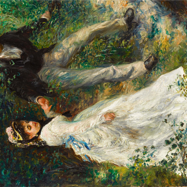 La Promenade (1870) by Pierre-Auguste Renoir 1000 Jigsaw Puzzle 3D Modell