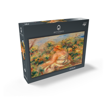 Woman with Hat in a Landscape (Femme avec chapeau dans un paysage) 1918 by Pierre-Auguste Renoir 100 Jigsaw Puzzle box view1