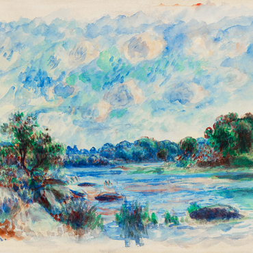 Landscape at Pont-Aven (1892) by Pierre-Auguste Renoir 1000 Jigsaw Puzzle 3D Modell