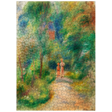 puzzleplate Two Figures on a Path (Deux figures dans un sentier) 1906 by Pierre-Auguste Renoir 500 Jigsaw Puzzle