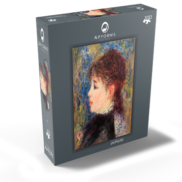 Young Woman with Rose (Jeune fille à la rose) 1877 by Pierre-Auguste Renoir 100 Jigsaw Puzzle box view1
