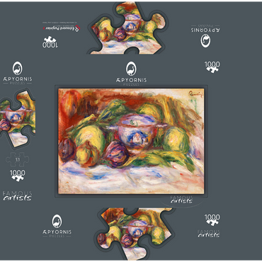 Bowl, Figs, and Apples (Écuelle, figues et pommes) (1916) by Pierre-Auguste Renoir 1000 Jigsaw Puzzle box 3D Modell