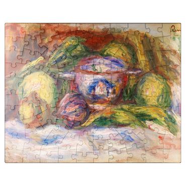 puzzleplate Bowl, Figs and Apples (Écuelle, figues et pommes) 1916 by Pierre-Auguste Renoir 100 Jigsaw Puzzle