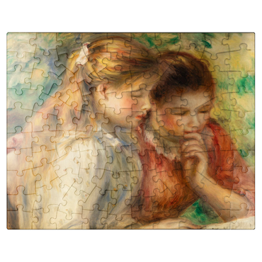 puzzleplate Reading (La Lecture) 1891 by Pierre-Auguste Renoir 100 Jigsaw Puzzle