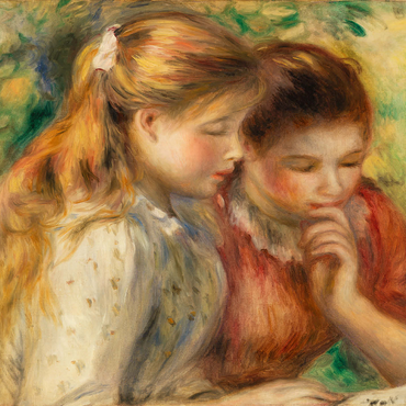 Reading (La Lecture) 1891 by Pierre-Auguste Renoir 500 Jigsaw Puzzle 3D Modell