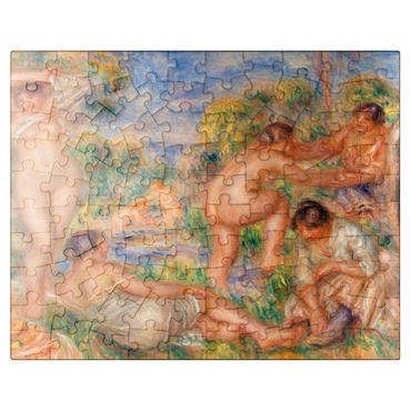 puzzleplate Bathing Group 1916 by Pierre-Auguste Renoir 100 Jigsaw Puzzle