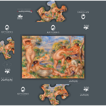 Bathing Group 1916 by Pierre-Auguste Renoir 500 Jigsaw Puzzle box 3D Modell